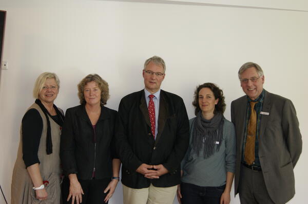 von links: Barbara Spangemacher, Bettina Alberti, Dr. med. Andreas Schmid, Annette Bartsch, Rüdiger Jung