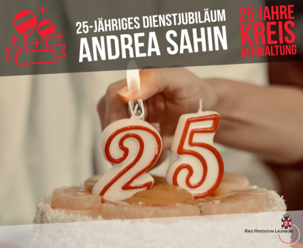 Dienstjubiläum Andrea Sahin 25 Jahre