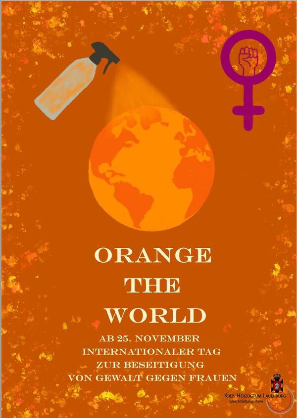 Orange the World Plakat