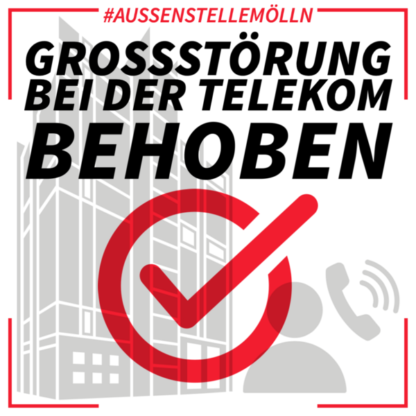 Gro�st�rung Telekom behoben