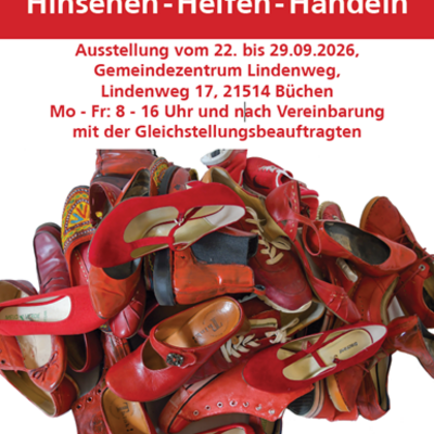 FEMIZIDE - Hinsehen. Helfen. Handeln. Plakat
