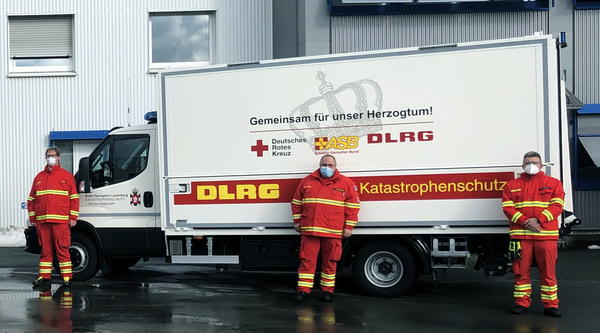 neues Einsatzfahrzeug Katastrophenschutz 1. Betreuungsgruppe DLRG