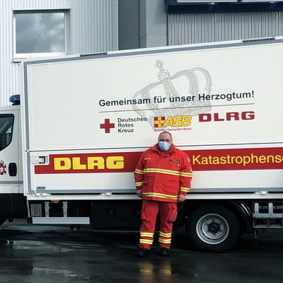 neues Einsatzfahrzeug Katastrophenschutz 1. Betreuungsgruppe DLRG