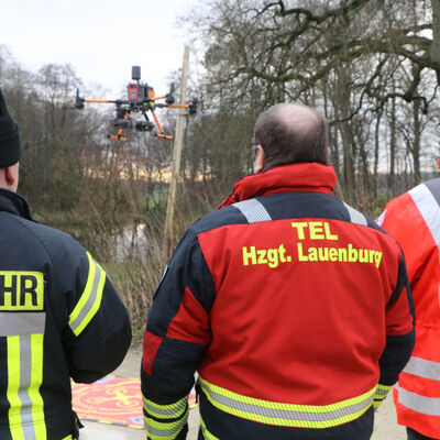In der Taktischen Einheit Drohne sind Mitglieder der Technischen Einsatzleitung, aus Feuerwehren und Hilfsorganisationen gemeinsam aktiv.
