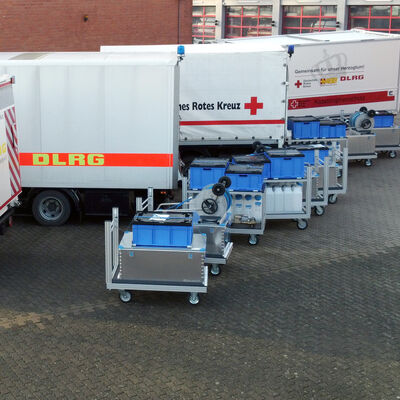 4 neue Trinkwassermodule für den Katastrophenschutz im Kreis Herzogtum Lauenburg