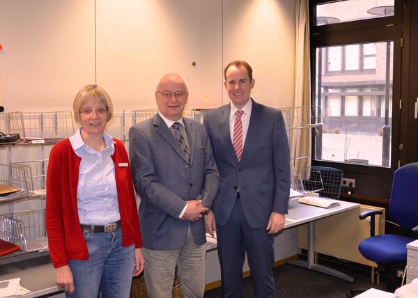 von links: Anke Büsing, Peter Ollrogge, Dr. Christoph Mager